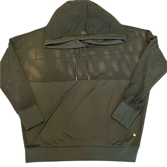 Cali Sport - Olive Green Mesh Hoodie - Picture 3 of 10